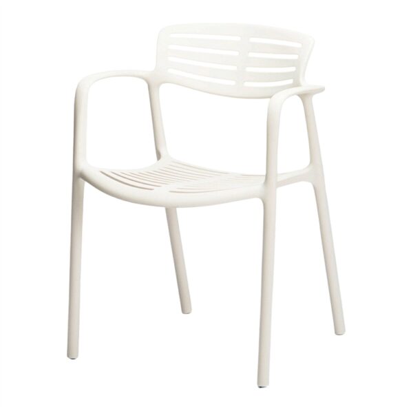 SILLA DE EXTERIOR TOLEDO blanca