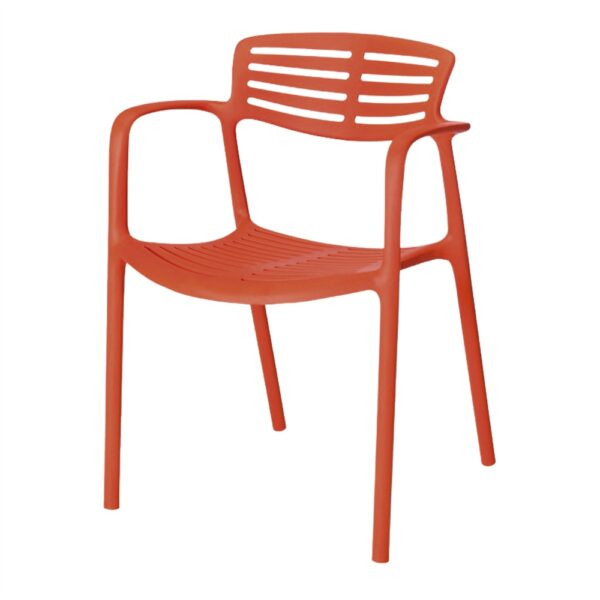 SILLA DE EXTERIOR TOLEDO naranja