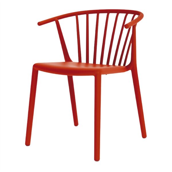 SILLA DE EXTERIOR WOODY rojo