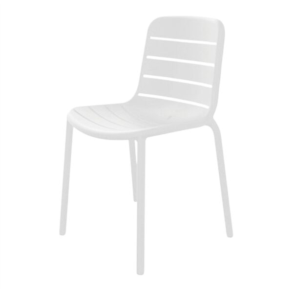 SILLA DE EXTERIOR GINA blanco