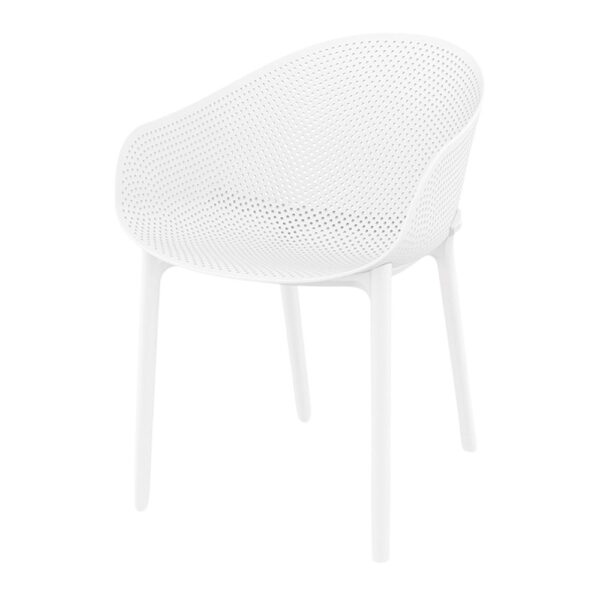 SILLA DE EXTERIOR SKY blanca