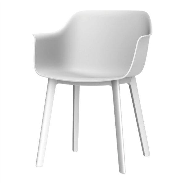 SILLA DE EXTERIOR SHAPE blanca