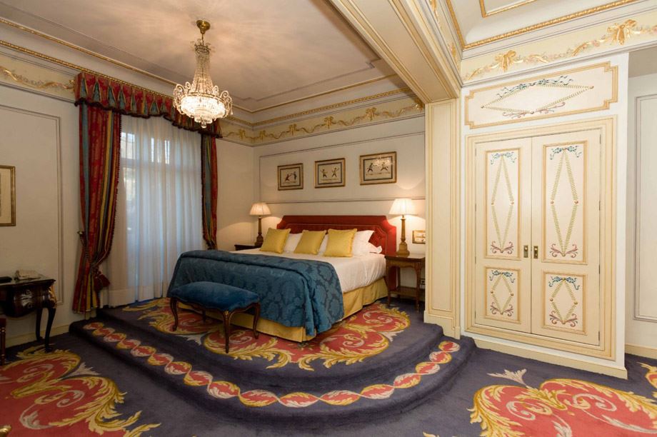 decoración de habitación del hotel Ritz de Madrid