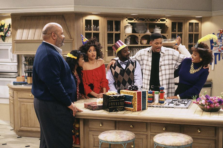 cocina con personajes de El príncipe de Bel Air