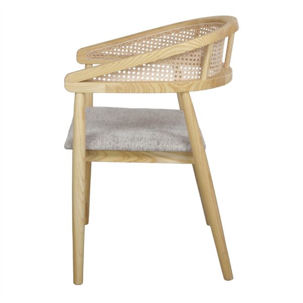 SILLA DE MADERA TIANA lateral