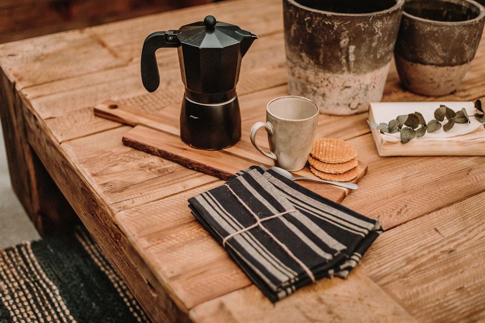 mesa de centro de madera para muebles de salón modernos