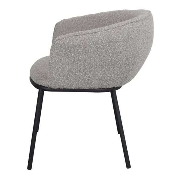 SILLA TAPIZADA AMETS gris lateral