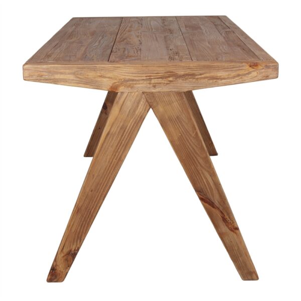 MESA DE COMEDOR DE MADERA MINADRA lateral