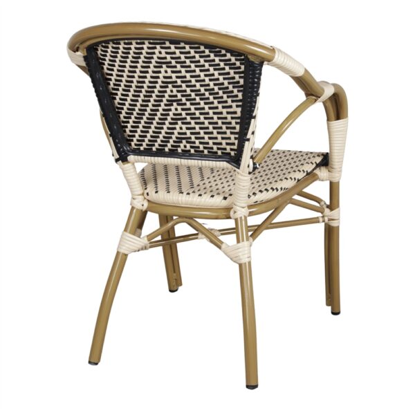 SILLA DE EXTERIOR ÁNGELES beige traser