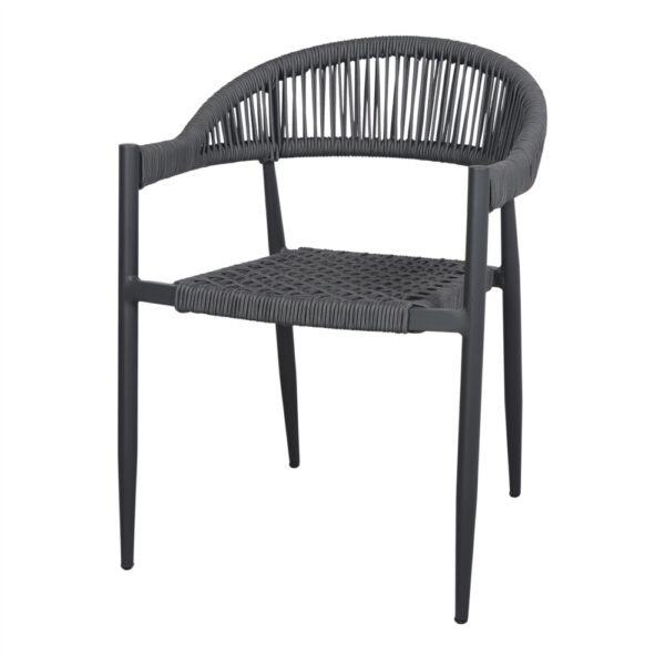 SILLA DE EXTERIOR VERONA gris 3/4