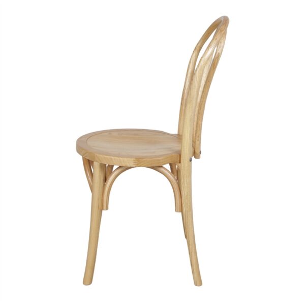 SILLA DE MADERA CURVES OLMO lateral