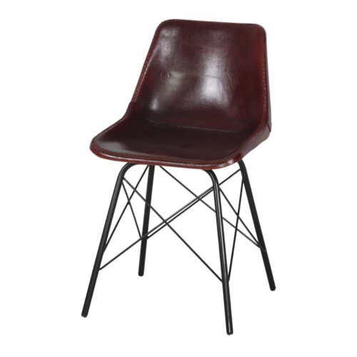 SILLA DE PIEL CAMELOT 1