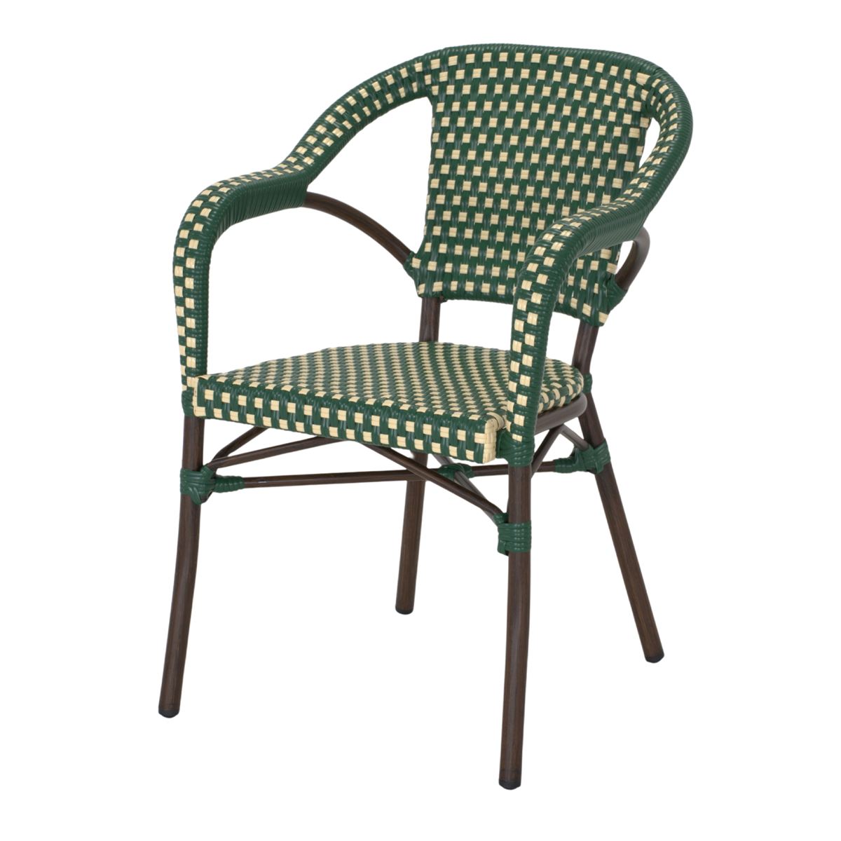 misterwils-silla-ratan-artificial-verde-MINARET 2 - julio -2026 SILLA DE EXTERIOR MINARET estilo Bistrot