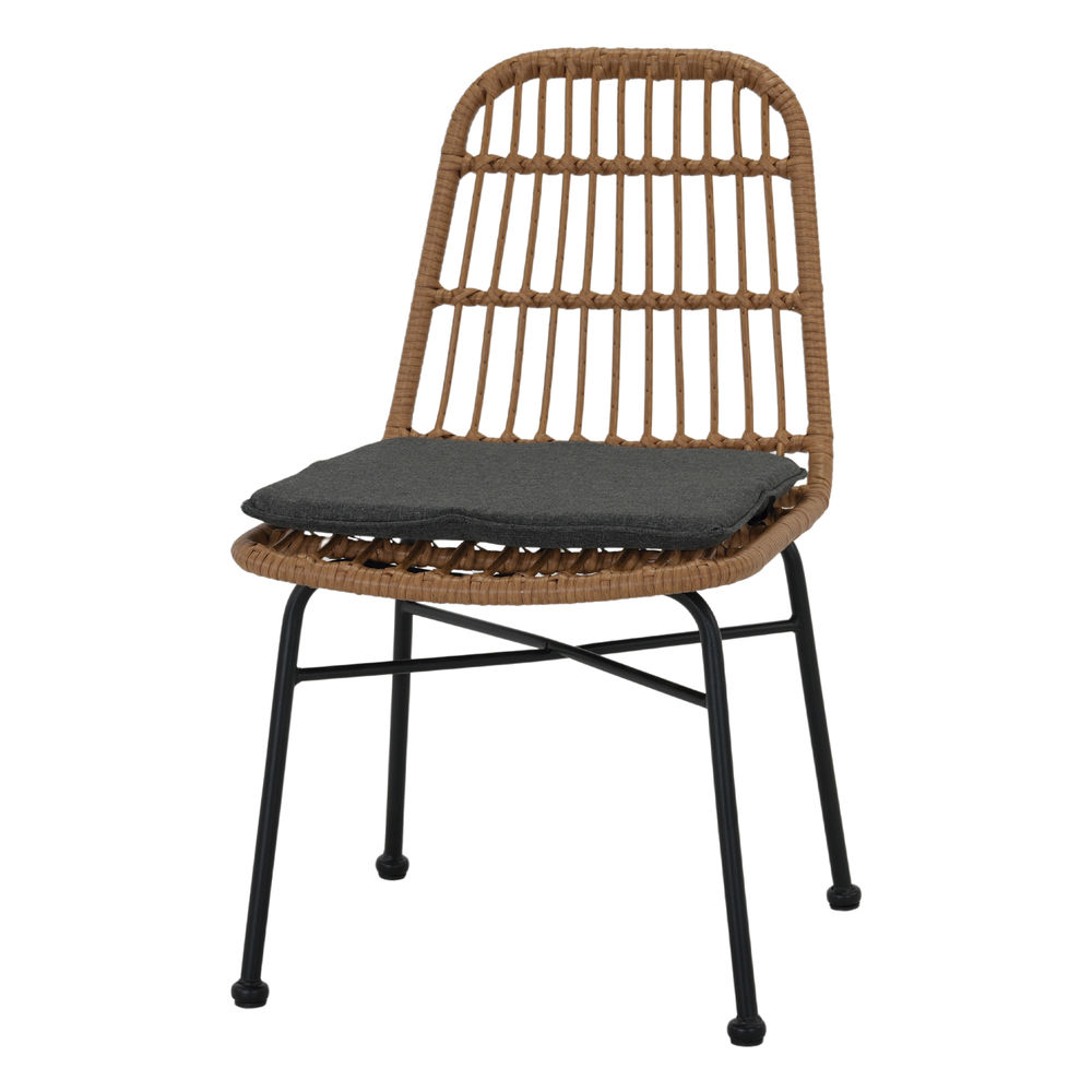 SILLA DE RATÁN SINTÉTICO BRASSY CONFORT estilo Nórdico