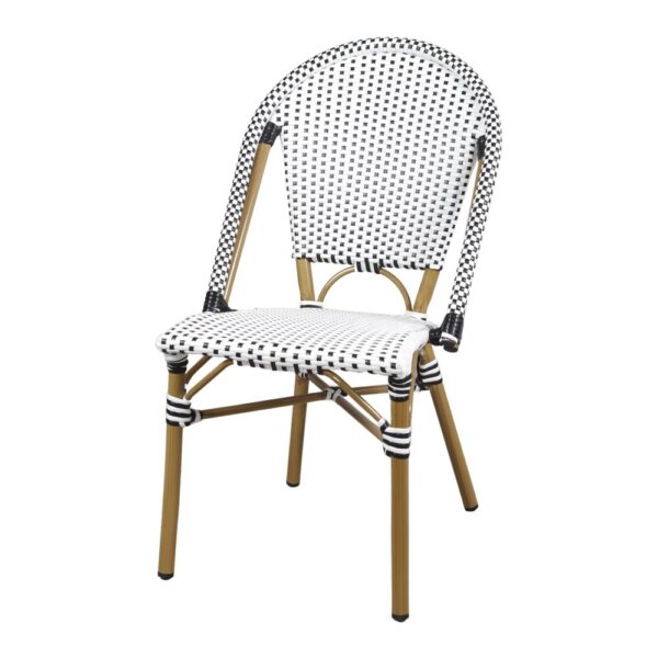 SILLA DE EXTERIOR REGINA, estructura fabricada en aluminio, médula de rattan sintético, perfecta para exterior. 1