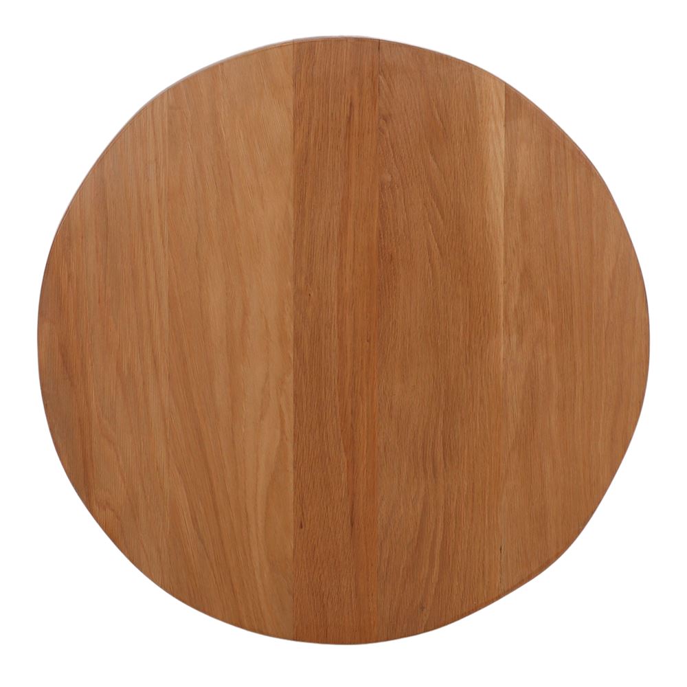 TAPA DE MADERA ROBLEDO REDONDA con acabado en barniz. Encuéntrala en MisterWils. Más de 6000m² de exposición y almacén.