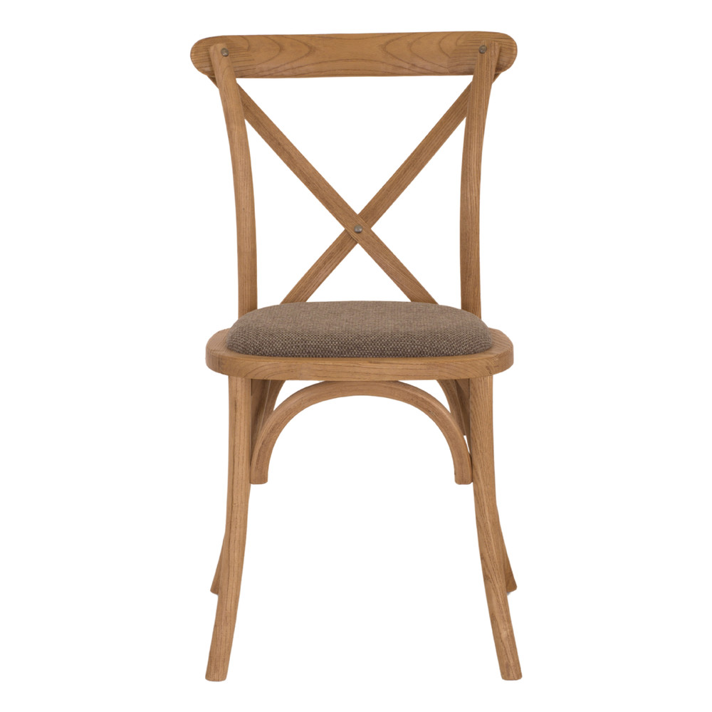 SILLA DE MADERA TAPIZADA LOTUS