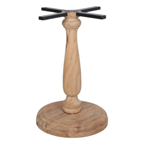 ARMAZÓN DE MESA HUBER de madera de teka torneada. 1