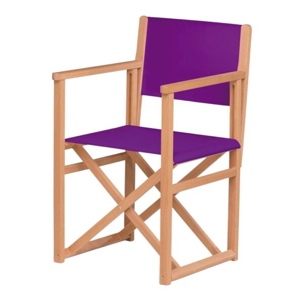 SILLA DE MADERA PLEGABLE MALLORQUÍN morado