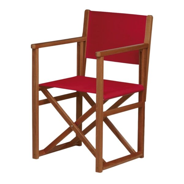 SILLA DE MADERA PLEGABLE MALLORQUÍN 3/4 rojo