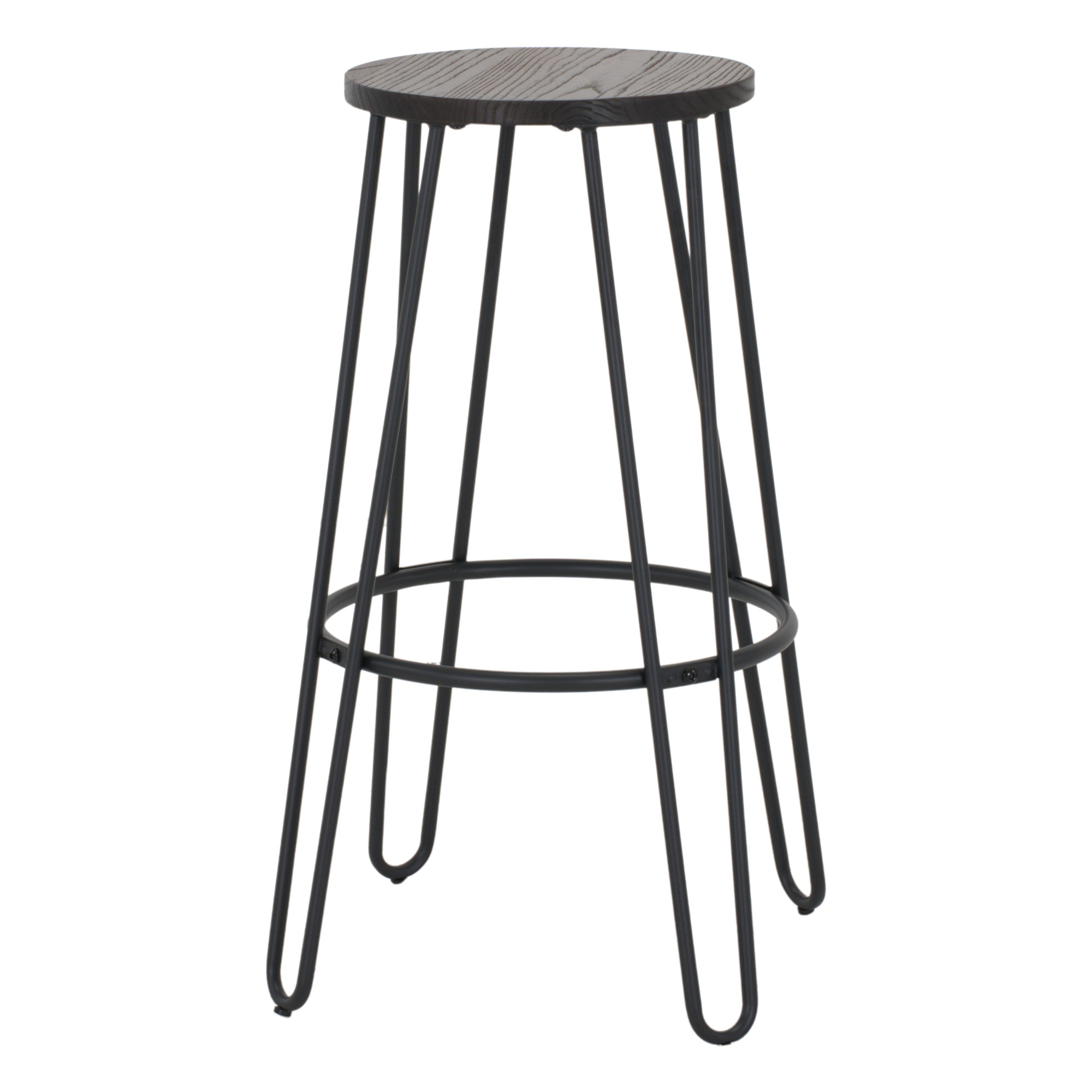 TABURETE ALTO DE METAL Y MADERA BERETTA estilo Industrial
