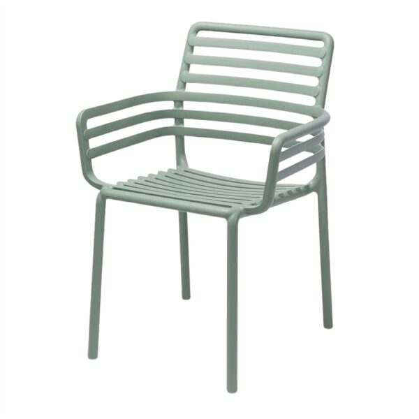 SILLA DE EXTERIOR NOGAR CON BRAZOS menta