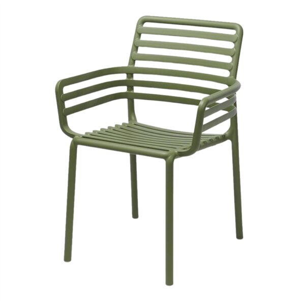 SILLA DE EXTERIOR NOGAR CON BRAZOS verde