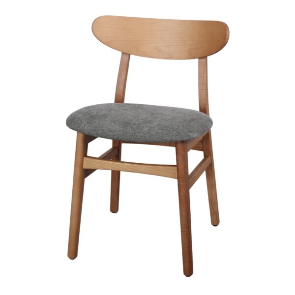 SILLA DE MADERA MURIEL gris verdoso 3/4