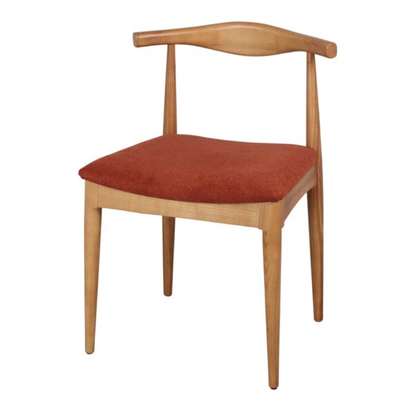 SILLA DE MADERA ROGER teja 3/4