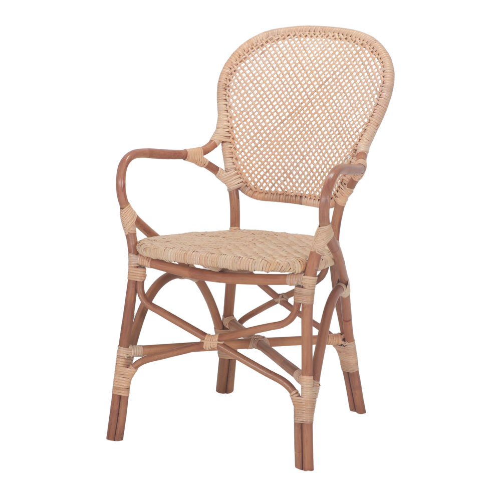 SILLA DE RATÁN CARVI marrón