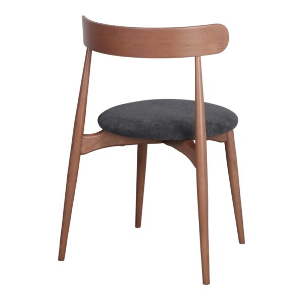 SILLA DE MADERA BOHEMIAN estilo Mid Century. negro 4