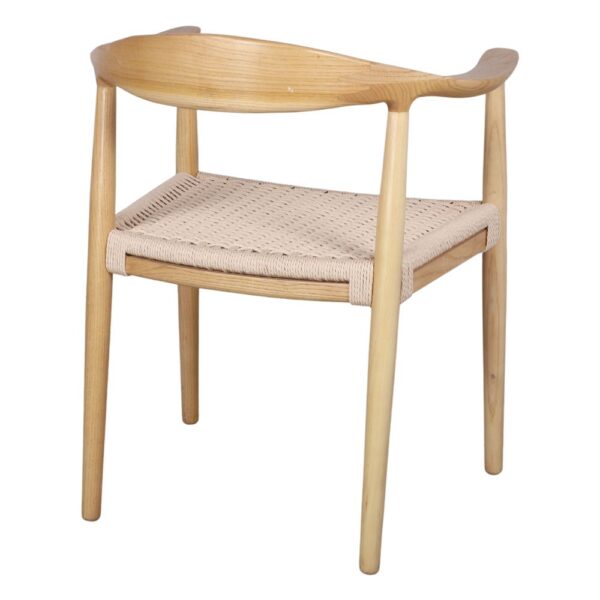 SILLA DE MADERA Y CUERDA CASSIA estilo Nórdico. 4