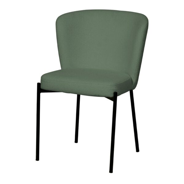 SILLA TAPIZADA USSAC estilo Contemporáneo. verde