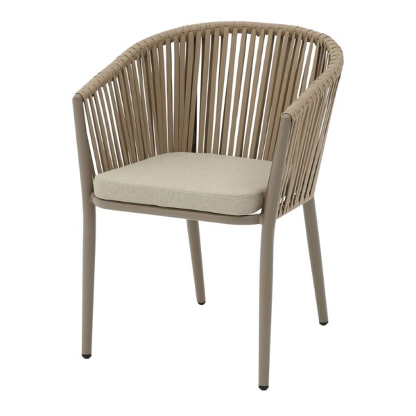 SILLA DE CUERDA AGOSTA estilo Contemporáneo champagne 1