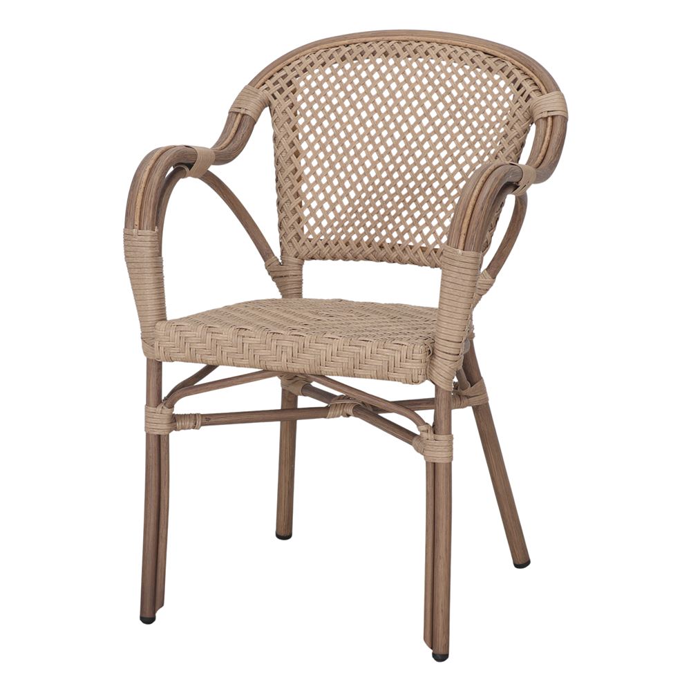 SILLA DE RATÁN SINTÉTICO BACIO estilo Bistró. 1