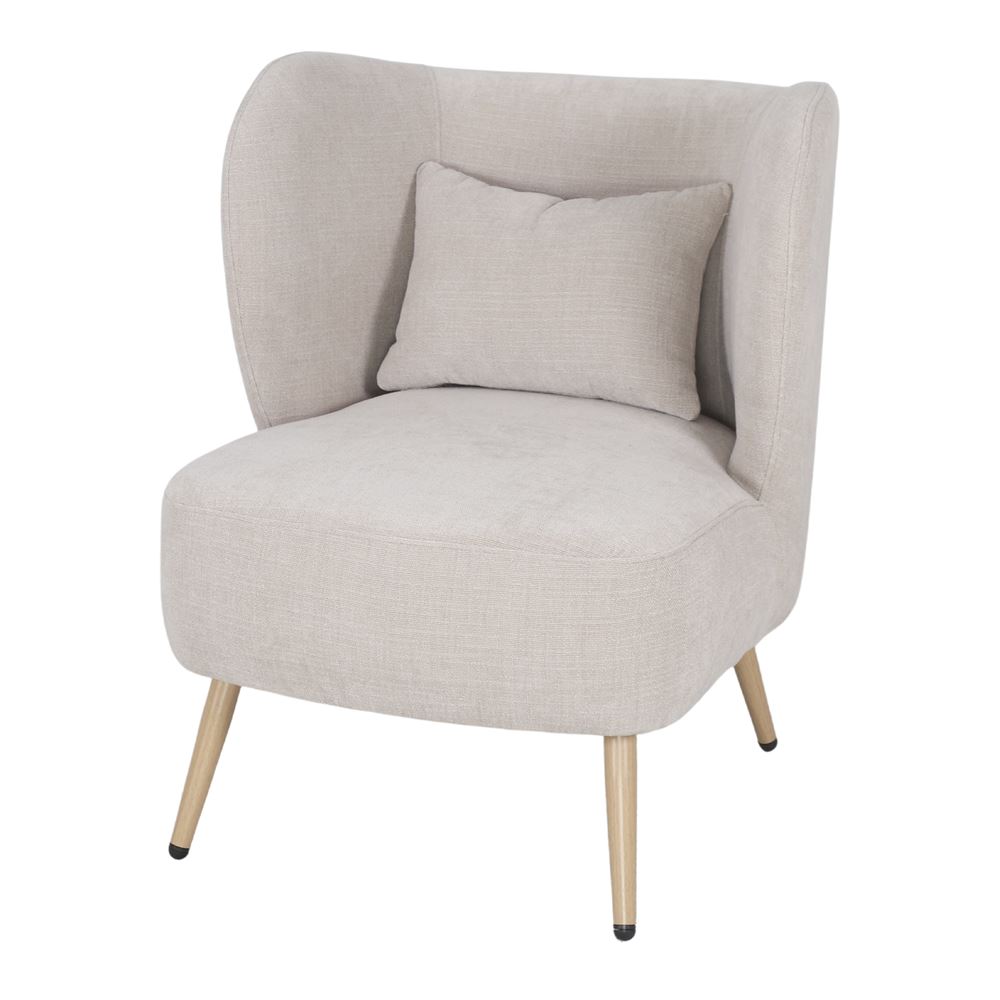 SILLÓN TAPIZADO DAKOTA - Marfil 1