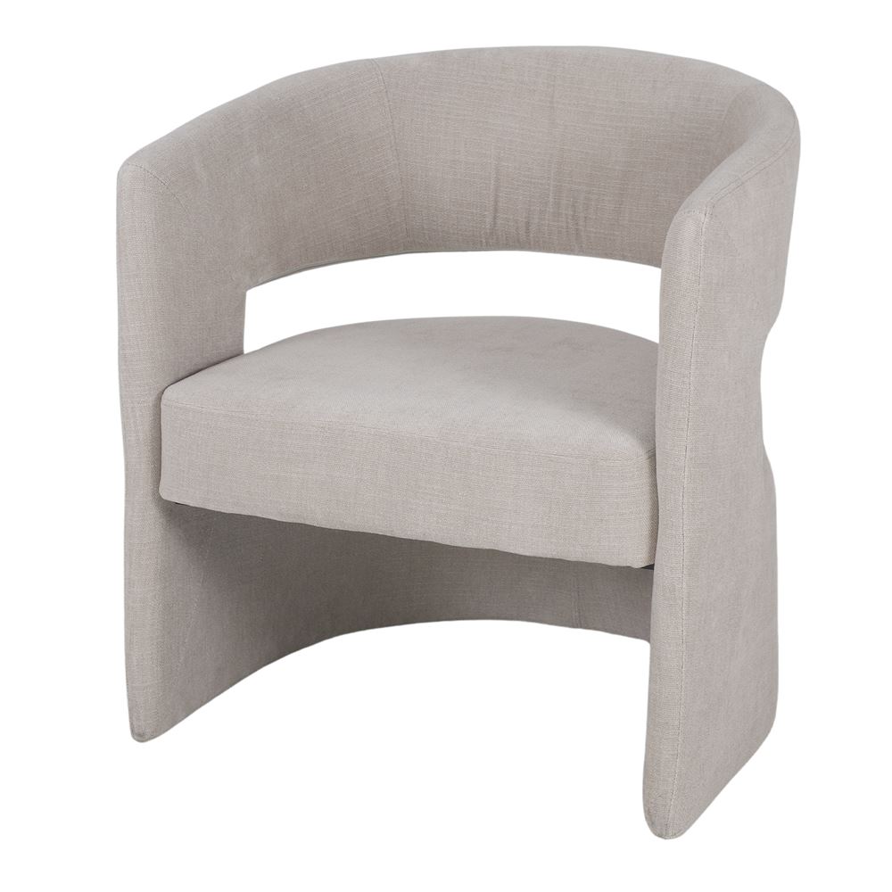 SILLÓN TAPIZADO TESIA - marfil 1