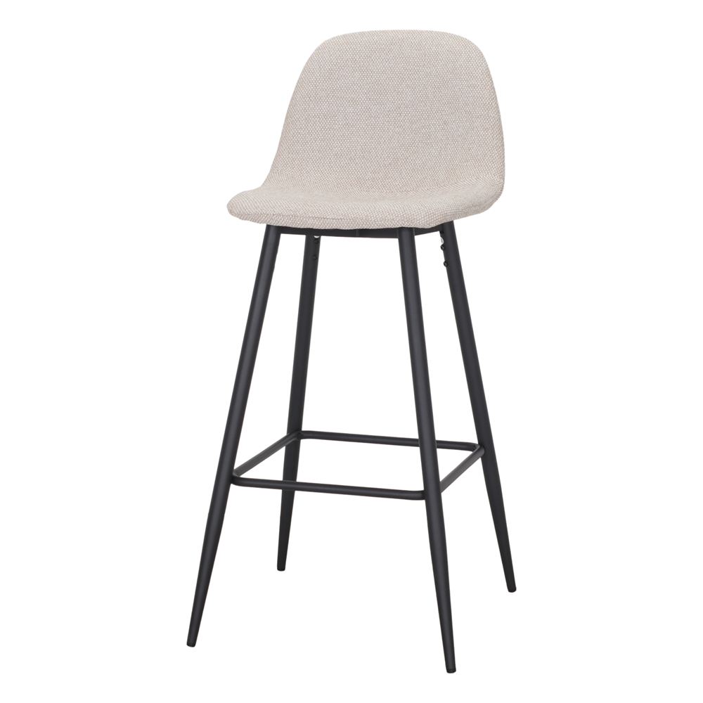 TABURETE ALTO TAPIZADO MONROE estilo Contemporáneo champagne 1